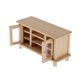 thumbnail image 4 of 1:12 Dollhouse Miniatura Gabinete de TV de madera Soporte Banco Decoración Madera natural, 4 of 4