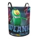 thumbnail image 2 of Plankton: La Película Cesta de lavandería de gran capacidad redonda con asa, bolsa para ropa sucia plegable, almacenamiento para dormitorio, baño y lavadero 44x35 cm, 2 of 6