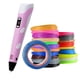 thumbnail image 1 of Lapiz impresora 3D ABS 3D PEN-2 RP100B LCD 1,75 mm - Rosa + Set filamentos 200m, 1 of 5