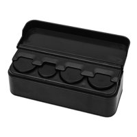 Ioensy - Estuche Para Monedas De Coche Organizador De Almacenamiento Ligero Negro Práctico Contenedor De Monedas