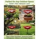 thumbnail image 5 of Estaca jardín flor metal hecha mano baño pájaros estación riego abejas regalo polinizadores, 5 of 7