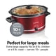 thumbnail image 2 of Cocina lenta Hamilton Beach 7,5 L rojo, 2 of 7