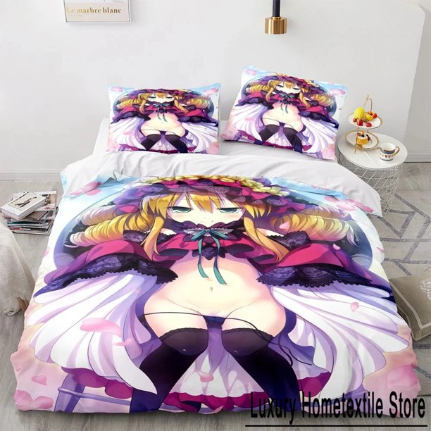 Kawaii Girl Bedding Set Girl Bed Set Adult Kid Bedroom Duvet cover Sets Bed Sheets