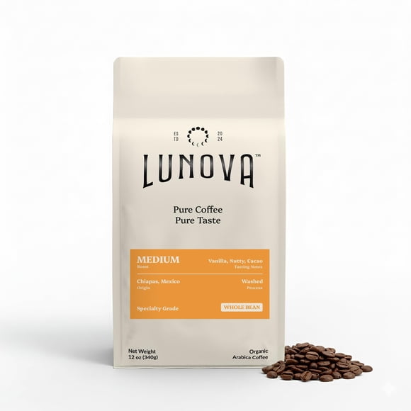 Café Lunova tostado medio orgánico libre de moho 340 g