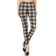 thumbnail image 1 of Leggings de Cintura Alta a Cuadros de Estilo Ajustado, con Cinturilla Elástica Multi Multi, 1 of 5