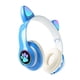 thumbnail image 2 of Auriculares Con Orejas De Gato Auriculares Para Juegos Con Iluminación RGB Para Teléfonos PC Tablet Azul, 2 of 5