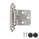 thumbnail image 1 of Bisagras para puerta de gabinete JQK, níquel satinado, superposición de 1.5 mm, paquete de 4, 1 of 9