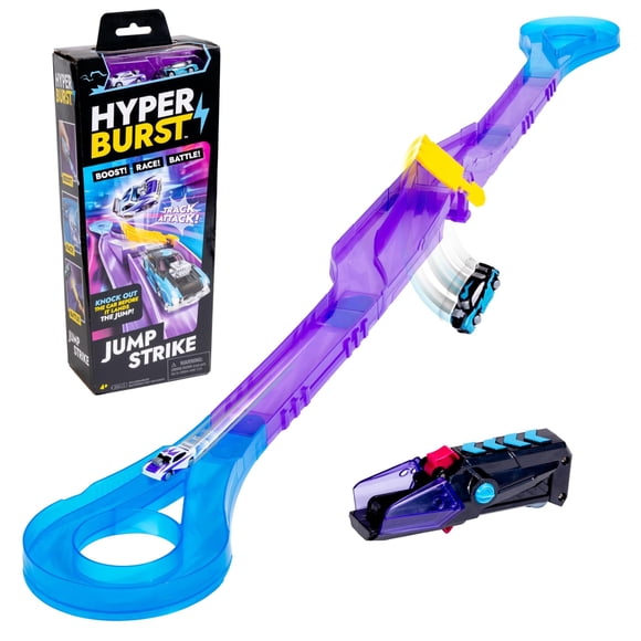 Playset Goliath Hyper Burst Jump Strike con 2 autos a microescala