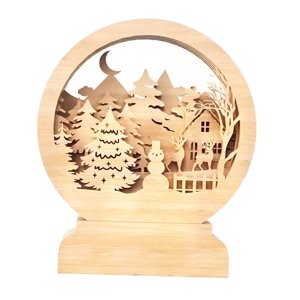 Magideal - Árbol De Navidad 3D, Decoración Navideña, Escultura, Coleccionable, Decoración De Mesa, Adorno De Escritorio Para Uso En Interiores, Sala De Estar, Ho