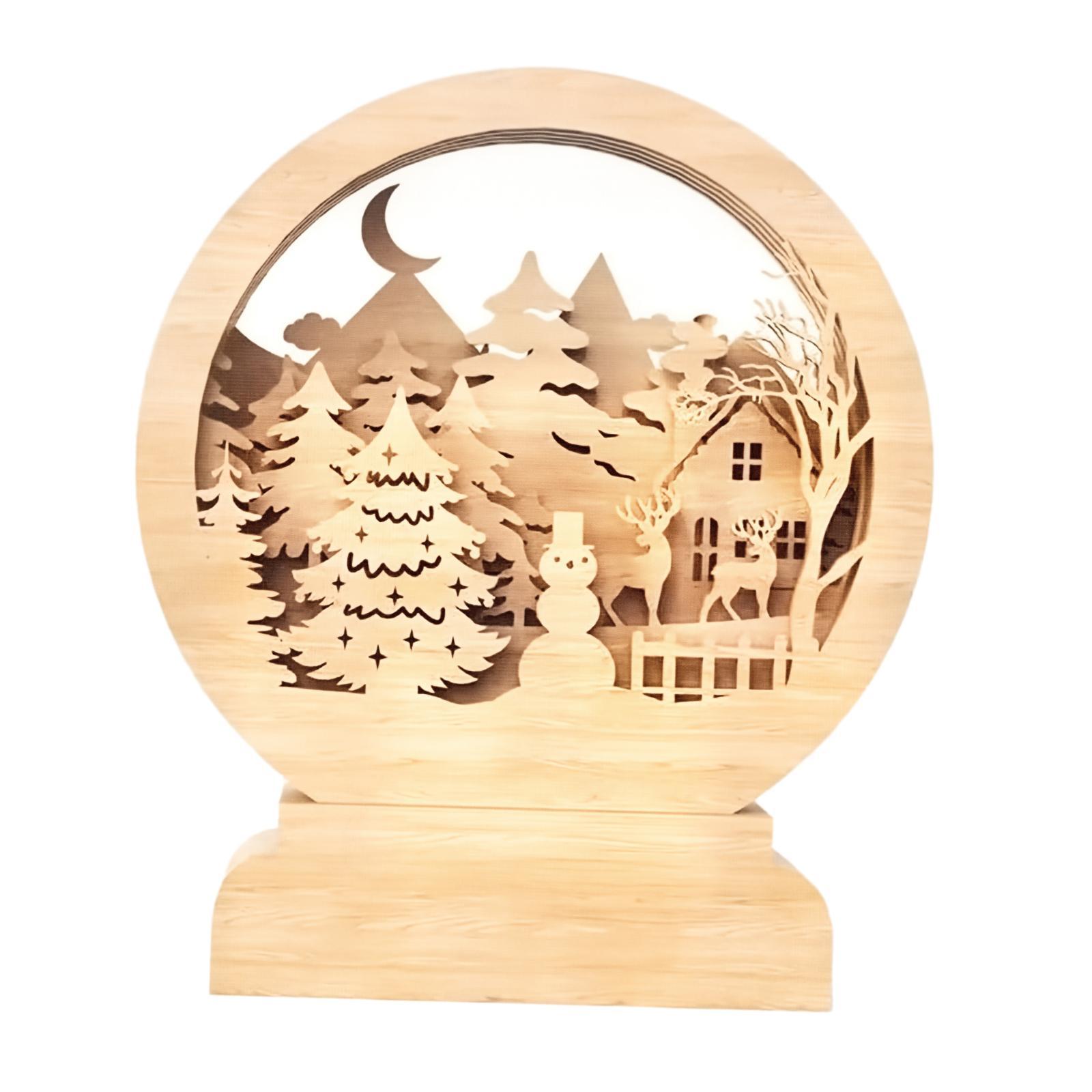Magideal - Árbol De Navidad 3D, Decoración Navideña, Escultura, Coleccionable, Decoración De Mesa, Adorno De Escritorio Para Uso En Interiores, Sala De Estar, Ho