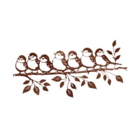 Magideal - Adorno Colgante De Pared De Metal Con Diseño De Pájaros, Ideal Como Regalo, Artesanía, Obra De Arte, Decoración Del Hogar, Centro De Mesa, Decoración