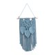 thumbnail image 1 of Tapiz Colgante De Pared De Macramé Con Borlas De Hojas, Adorno De Pared Elegante Para Telón De Fondo, Azul, 1 of 3