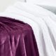 thumbnail image 5 of Manta Genteele Sherpa Super Soft de 100 x 125 cm, color lila y blanco, 5 of 6