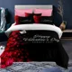 thumbnail image 1 of Custom Name 3D Duvet Cover Linen Pillowcases Wedding Decor Twin King Queen Love Heart Valentine's Day Bedding Set, 1 of 5