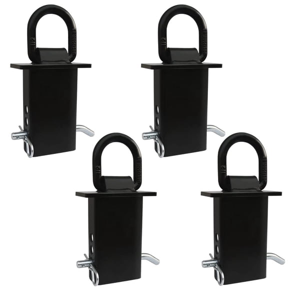 Estaca de remolque con bolsillo en forma de D, amarres para equipaje de 16200 libras, 4 unidades