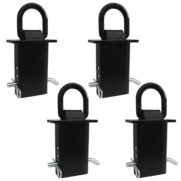 Estaca de remolque con bolsillo en forma de D, amarres para equipaje de 16200 libras, 4 unidades