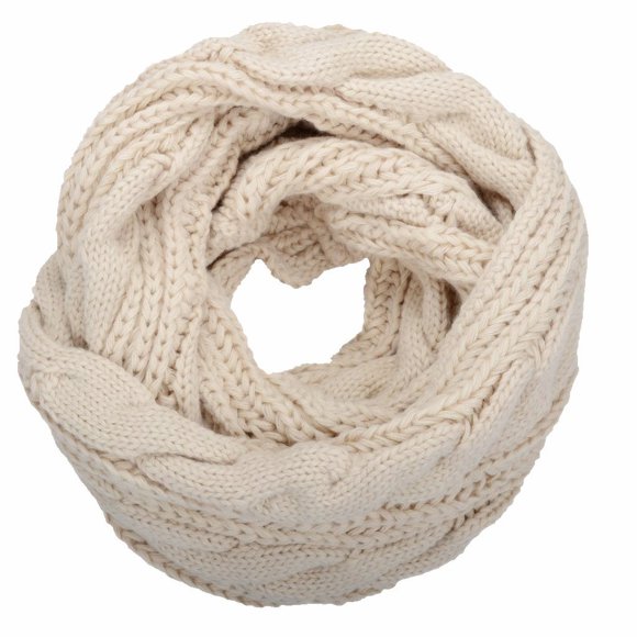 Bufanda NEOSAN Winter Infinity Circle Loop Twist Khaki para mujer
