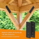 thumbnail image 5 of Placa Unión Recta Acero Negra Vigas Madera Pérgola 25.4cm X2, 5 of 6