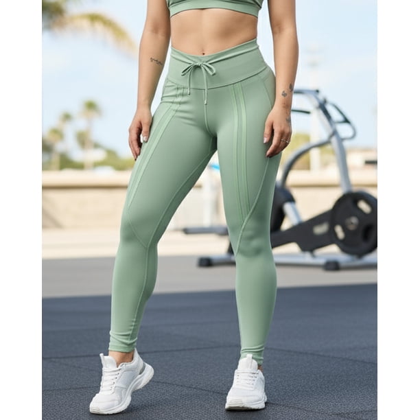 Calza Deportiva Push Up Mujer Lazo Frontal Premium