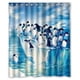 thumbnail image 1 of Cortina de ducha clásica con diseño de pingüino, divertida y linda, con ganchos, tamaño 60 x 72 pulgadas, 1 of 3