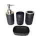 thumbnail image 5 of Juego De 4 Accesorios De Baño Con Dispensador De Loción Para Baño De Hotel, Color Negro, 5 of 5
