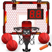 Canasta De Baloncesto Interior Hyes Mini Con Luces Led Y Marcador