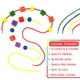 thumbnail image 3 of Lacing Beads LMC Products de madera, 125 piezas, para niños de 3 años, 3 of 6