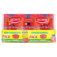 Salsa De Tomate Italiana Pack 6 Un Bolsa 1200 G Lucchetti