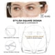 thumbnail image 4 of Lentes para Lectura AEZUNI Grandes Cuadrados para Mujer 1.0 1.5 2.0 2.5 3.0 3.5, 4 of 6