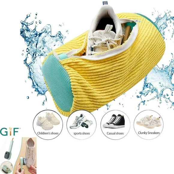 Bolsa Para Lavar Zapatillas Zapatos Ropa Funda Protectora Para Lavadora + Cepillo