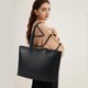 thumbnail image 2 of KALIDI Tote Bag Zipper Shoulder Bag Vegan Leather Purses Sat, 2 of 3