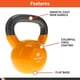 thumbnail image 5 of Kettlebell Body Sport, hierro fundido, revestimiento de vinilo, 11,34 kg, rojo, 5 of 9