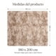 thumbnail image 3 of Alfombra 180x200cm Peluda Super Suave para living, 3 of 7