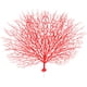thumbnail image 2 of de vivo, plantas de simulación decorativas, flores falsas, plantas artificiales de plástico, para bodas, patio, hotel, patio, , ROJO Rojo (sin base), 2 of 5