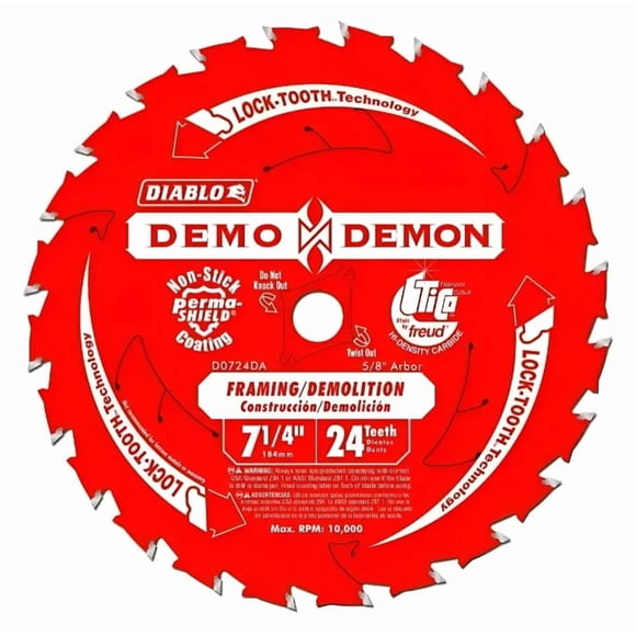 Disco Sierra Diablo Demo Demon - Hoja de sierra Madera Y clavos