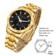 thumbnail image 2 of Reloj DREAMING Q&P de acero inoxidable dorado fq005 para hombre, 2 of 6