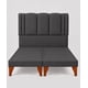 thumbnail image 4 of Cama King Size Milano + Respaldo King Size Milano + Colchon Mery Desing Gris Oscuro, 4 of 8