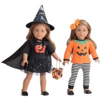Set De Disfraces Sweet Dolly Halloween Pumpkin Witch Para Muñecas De 18 Pulgadas