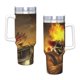 thumbnail image 4 of Twisted Metal Vaso aislado de acero inoxidable con asa, diseño temático, regalo para familia, amigos y fans; incluye pajita y encaja en el portavasos estándar, 40 oz, 4 of 6