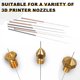 thumbnail image 4 of Uxcell 10pcs Agujas de Limpieza de Boquillas de Impresora 3D 0.35mm Herramienta de Limpieza de Boquillas de Acero Inoxidable Kit de Limpieza de Boquillas para Accesorios de Impresoras 3D, 4 of 6