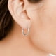 thumbnail image 3 of Aros Argollas 14mm De Plata Fina Italiana 925, 3 of 3