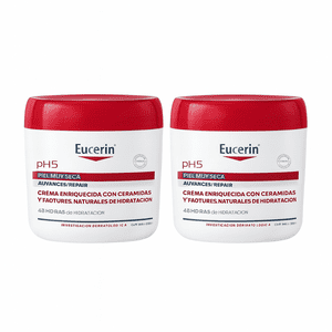 Pack 2 Crema Corporal Eucerin Ph5 Advanced Repair Tarro 450M