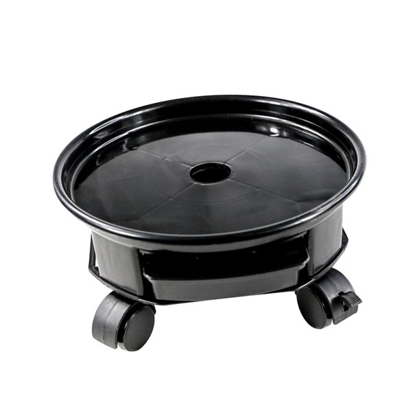 Soporte rodante para plantas, carrito para macetas con ruedas, posavasos redondo para jardín, carrito para macetero con ruedas, platillo para florero, Estilo F