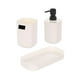 thumbnail image 1 of Set Juego De Baño 3 Pieza Jabon Dispensador Cepillo Plastic C, 1 of 2