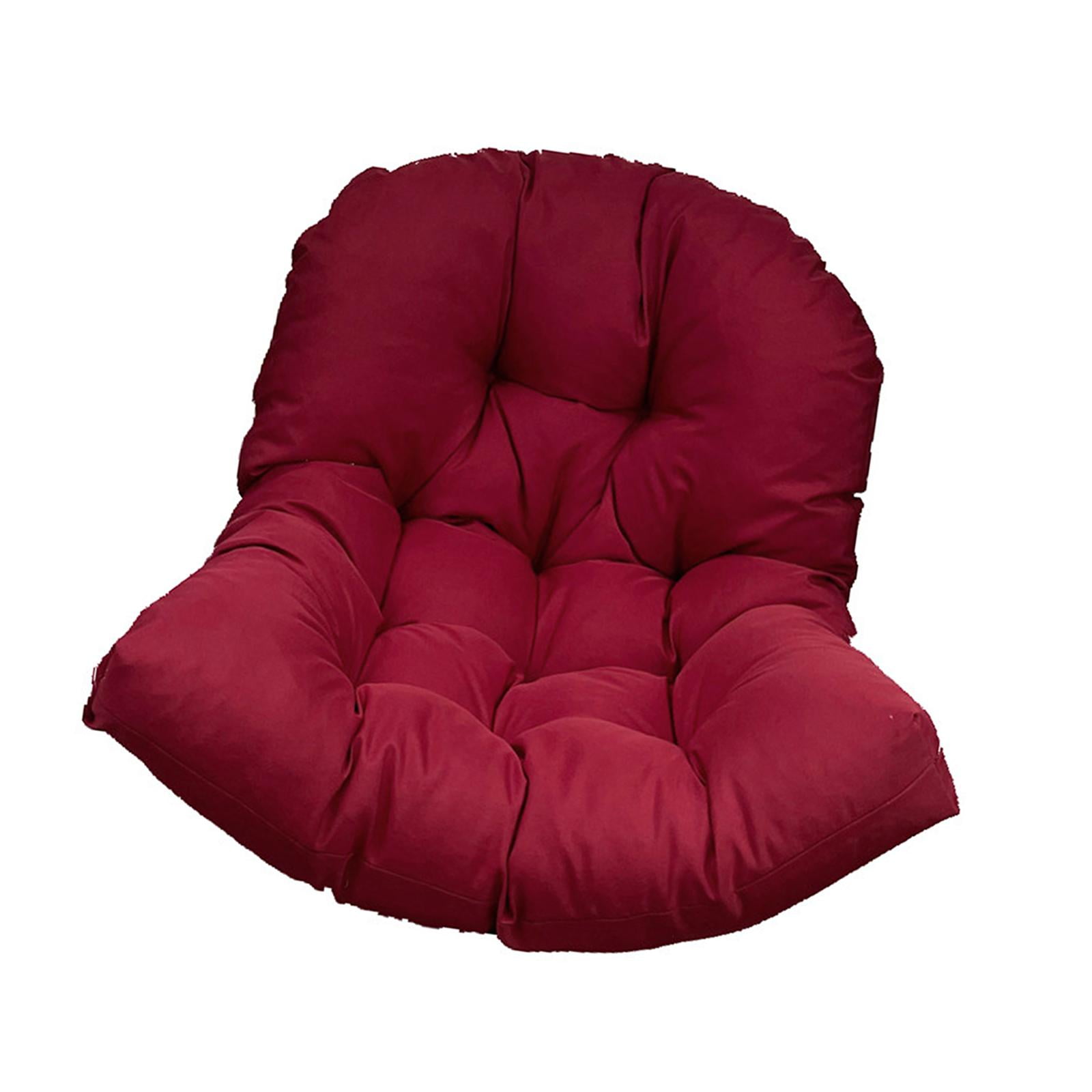 Ioensy - Cojín Colgante Para Silla De Huevo, Cojín De Mimbre Para Terraza, Cojín De Cesta Colgante, Cojín Rojo Oscuro