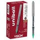 thumbnail image 1 of Bolígrafo Uni-Ball Vision Rollerball de 0,7 mm con punta fina, color verde, 12 unidades, 1 of 8