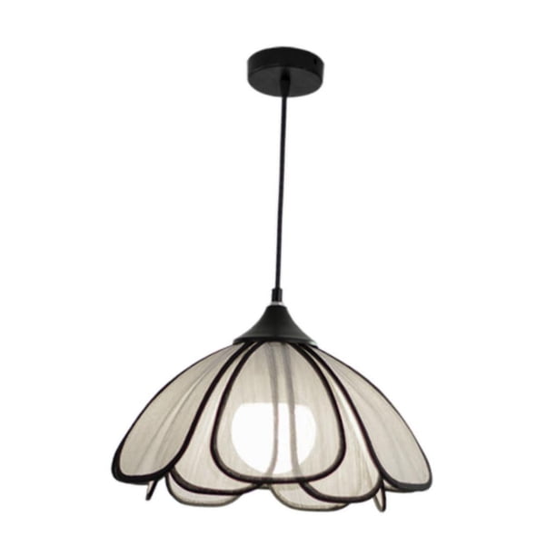 Lámpara colgante de techo estilo bohemio, lámpara colgante de techo para dormitorio, lámpara colgante de tela para estudio y cafetería , Diámetro 30CM
