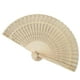 thumbnail image 2 of Abanico Madera Sandalo Diseño Flores Aa90, 2 of 5