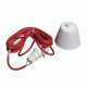 thumbnail image 1 of Colgante 4.8M Rojo 1Luz E27 Plast/Plug/Switch S/A, 1 of 1