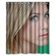 thumbnail image 1 of Cortina de ducha Jennifer Aniston, juego de cortinas de baño con ganchos, tamaño 60 x 72 pulgadas, 1 of 3